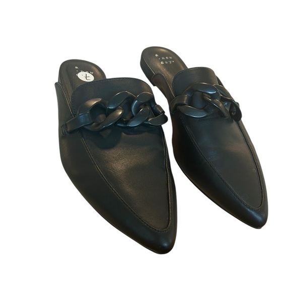 A New Day Amber Black Mules - Size 7 - NWOT - Picture 1 of 8